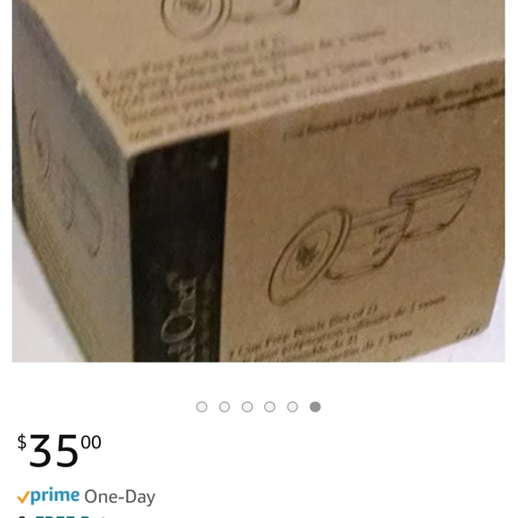 (2) pampered chef Glass Measuring bowls-No Lids - Picture 4 of 5